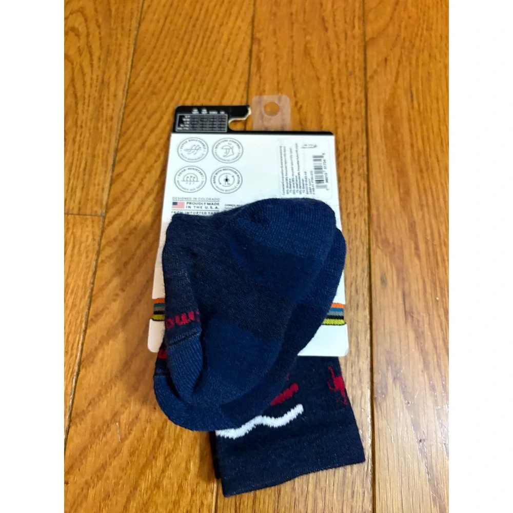 Smartwool Kids Wintersport Merino Wool Full Cushion Ski Socks Navy Blue XS‎ NEW